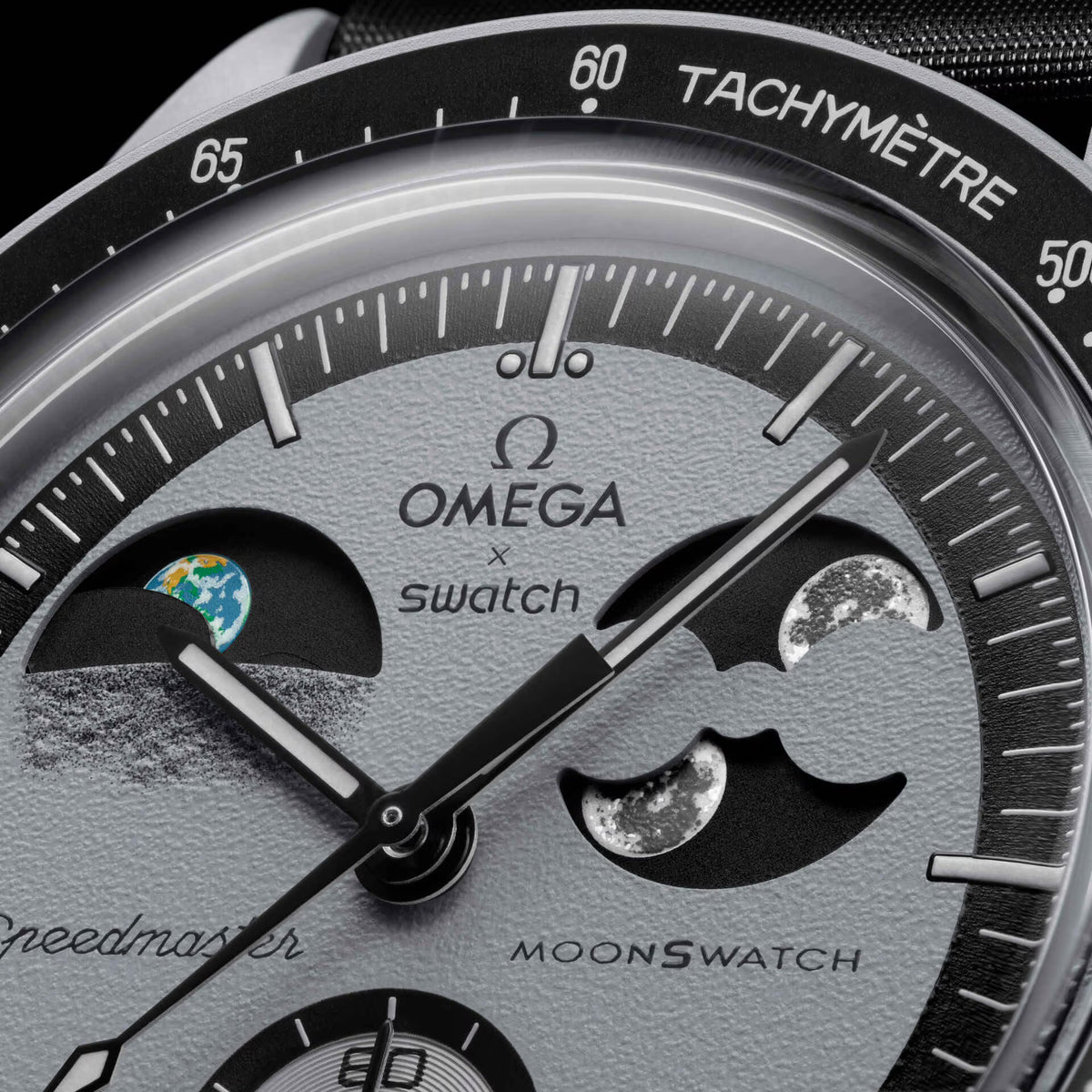 Swatch x Omega Bioceramic Mission To Earthphase Black