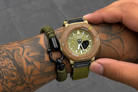 CASIO PRO TREK Olive Green & Brown