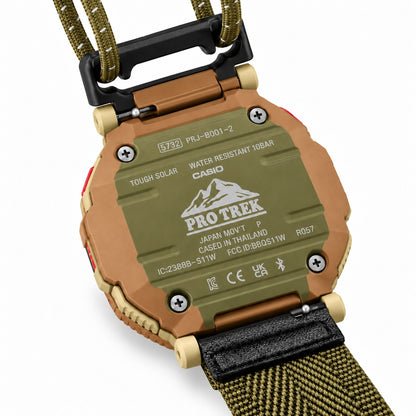 CASIO PRO TREK Olive Green & Brown