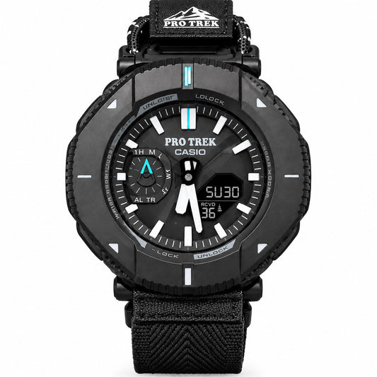 CASIO PRO TREK BLACK & BLUE