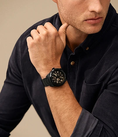 Bronson Automatic Black Stainless Steel Watch